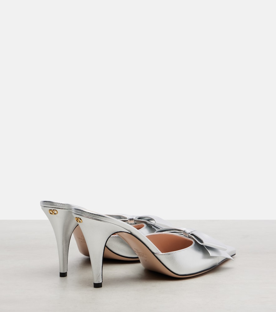 Valentino Garavani Metallic leather mules