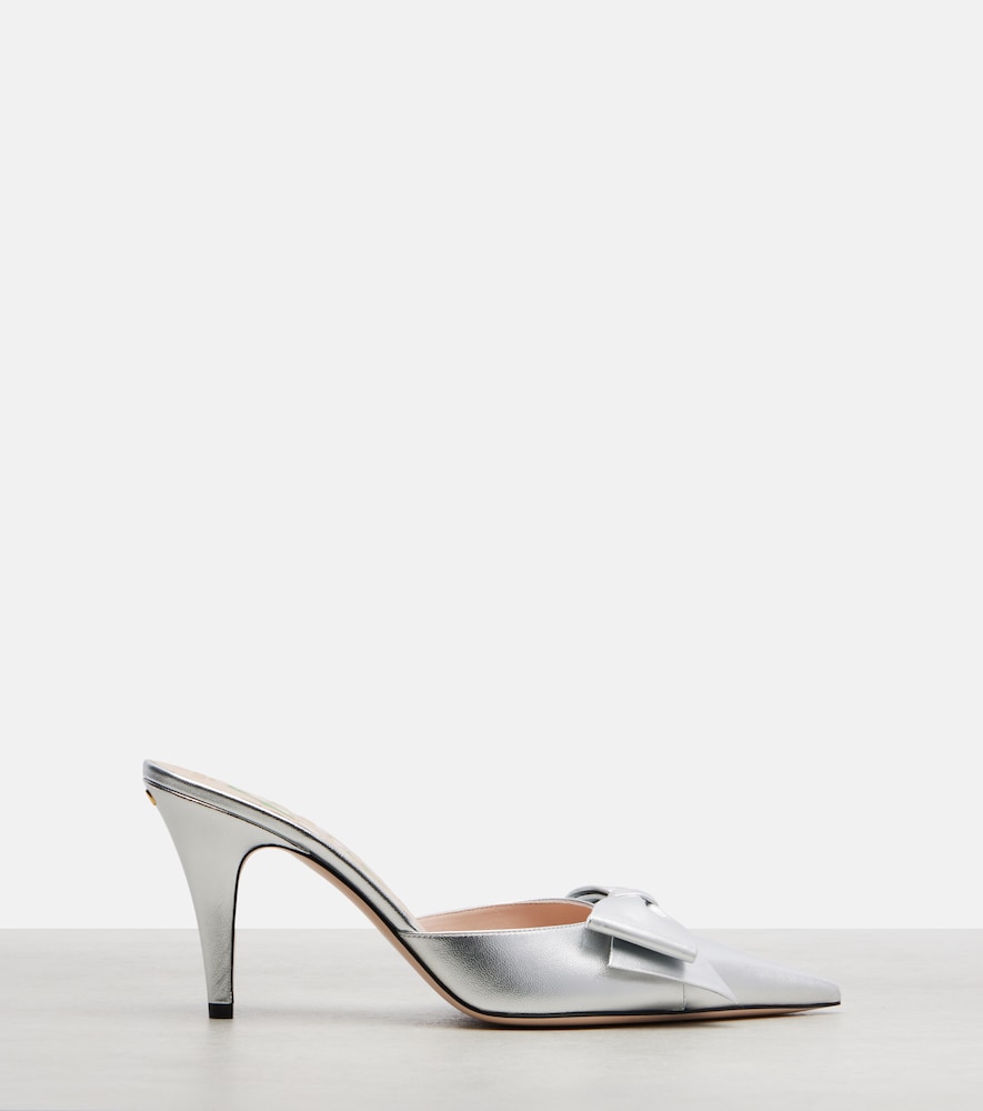 Valentino Garavani Metallic leather mules