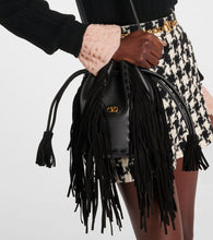 Valentino Garavani Nellc√É¬¥te Small fringed leather bucket bag