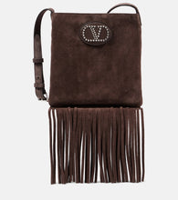 Valentino Garavani Nellc√É¬¥te fringed suede crossbody bag. Shop Valentino Garavani Crossbody Bags for women now.