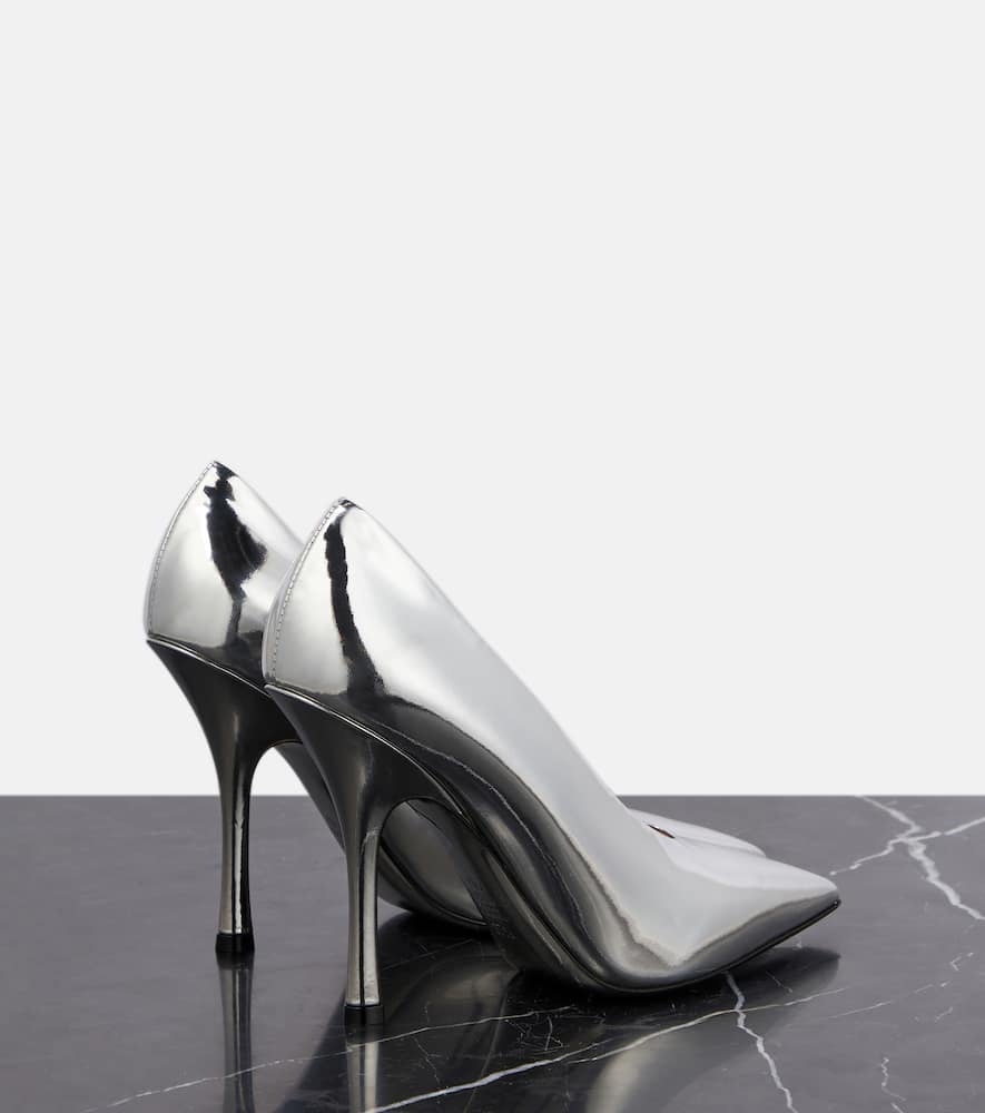 Valentino Garavani Nite-Out mirrored leather pumps