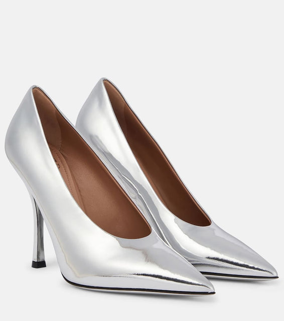 Valentino Garavani Nite-Out mirrored leather pumps