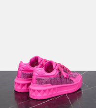 Valentino Garavani One Stud XL Toile Iconographe platform sneakers