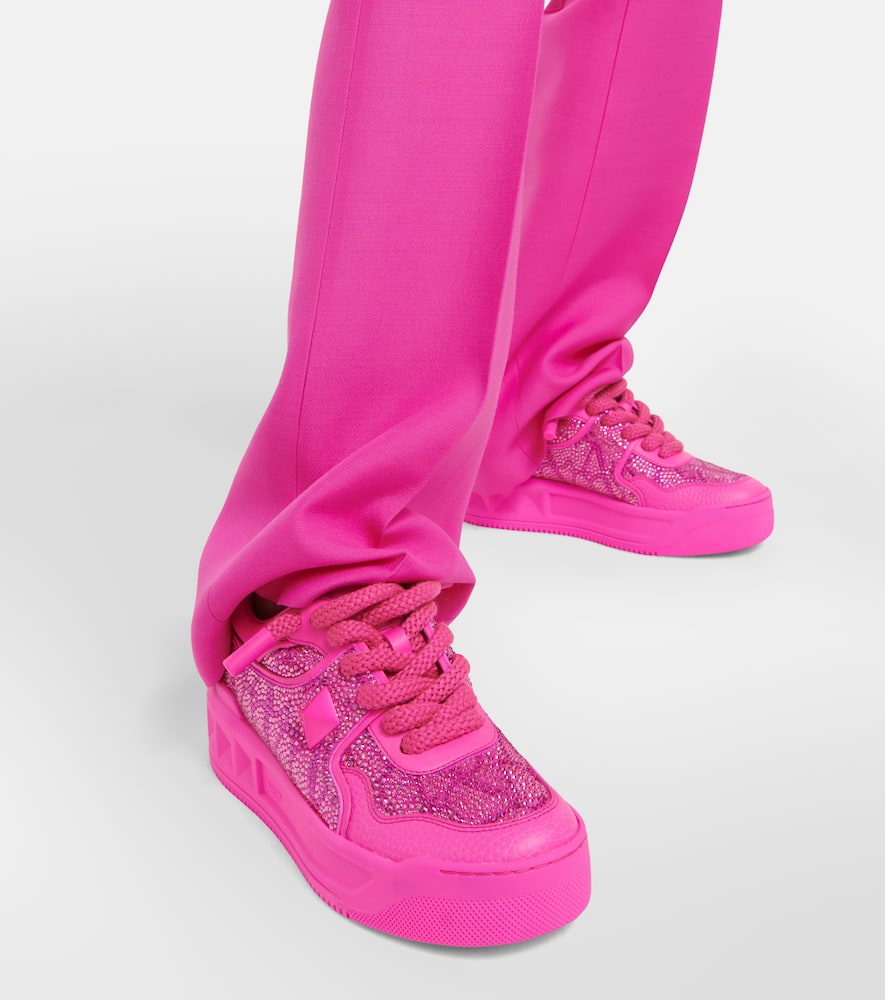 Valentino Garavani One Stud XL Toile Iconographe platform sneakers