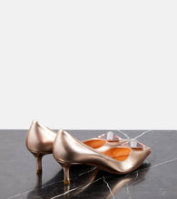 Valentino Garavani One Stud embellished leather pumps