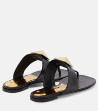 Valentino Garavani One Stud leather thong sandals