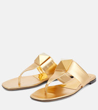 Valentino Garavani One Stud leather thong sandals