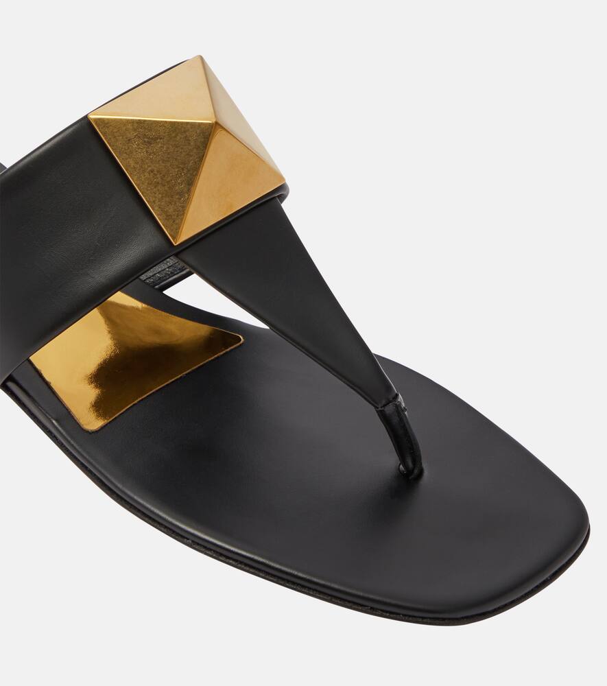 Valentino Garavani One Stud leather thong sandals