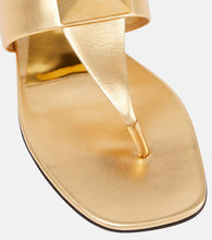 Valentino Garavani One Stud leather thong sandals