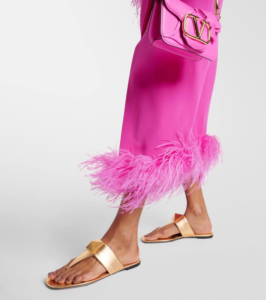 Valentino Garavani One Stud leather thong sandals