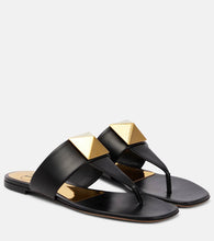Valentino Garavani One Stud leather thong sandals