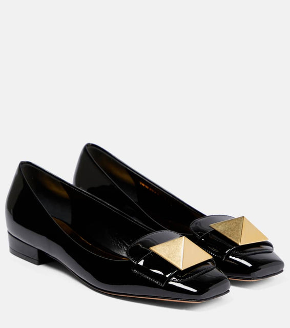 Valentino Garavani One Stud patent leather ballet flats