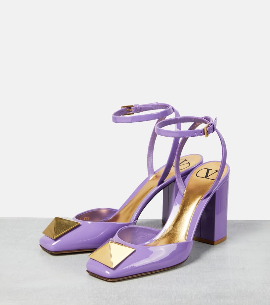 Valentino Garavani One Stud patent leather pumps