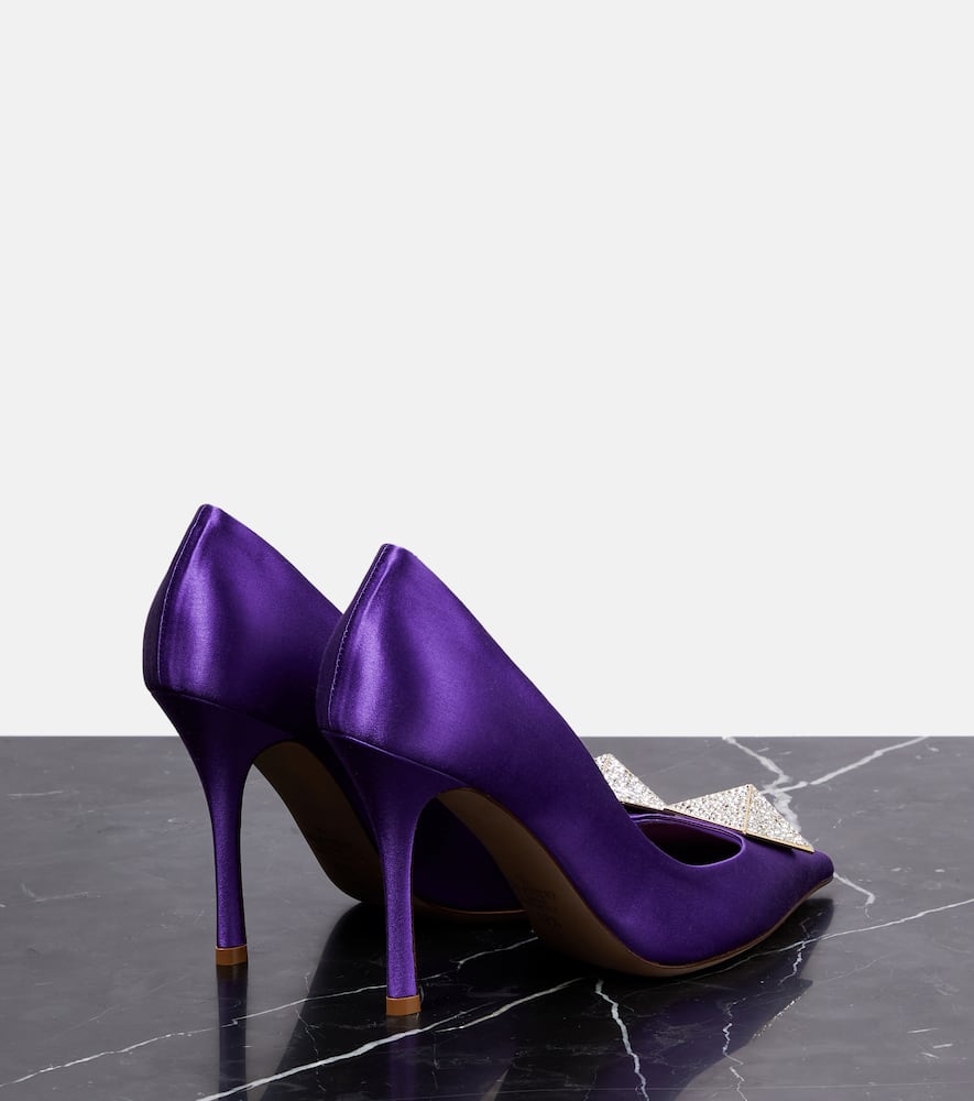 Valentino Garavani One Stud satin pumps