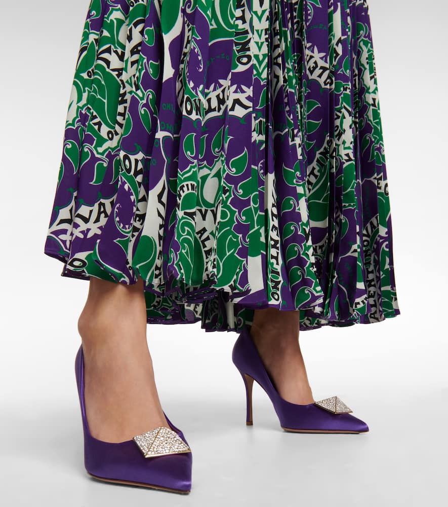 Valentino Garavani One Stud satin pumps