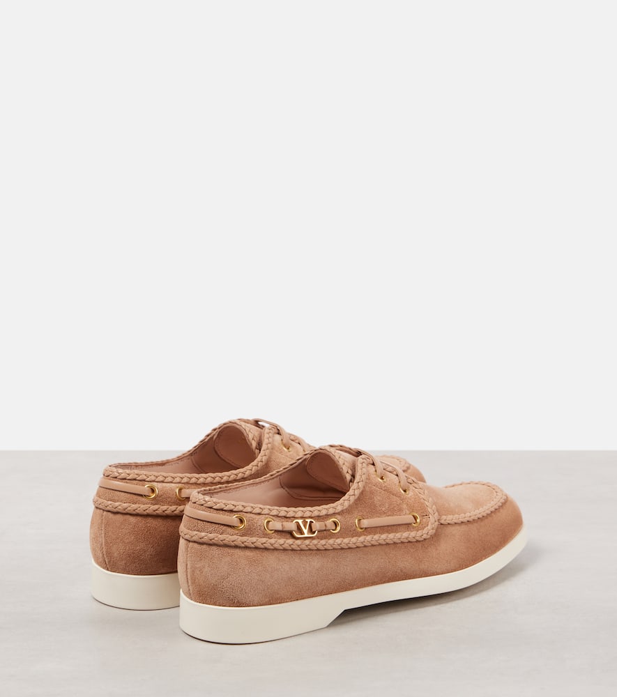 Valentino Garavani Palm Avenue suede boat shoes