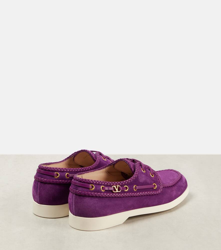 Valentino Garavani Palm Avenue suede boat shoes
