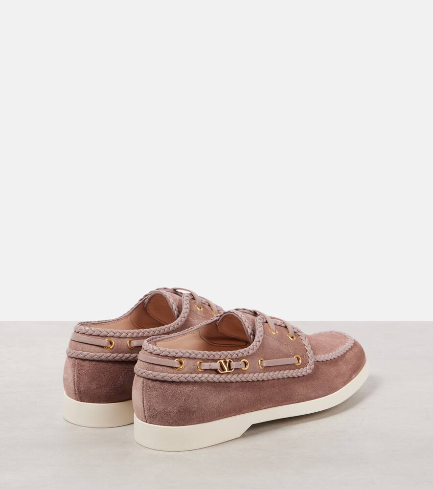 Valentino Garavani Palm Avenue suede boat shoes