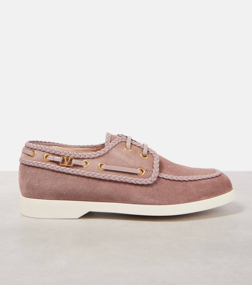 Valentino Garavani Palm Avenue suede boat shoes