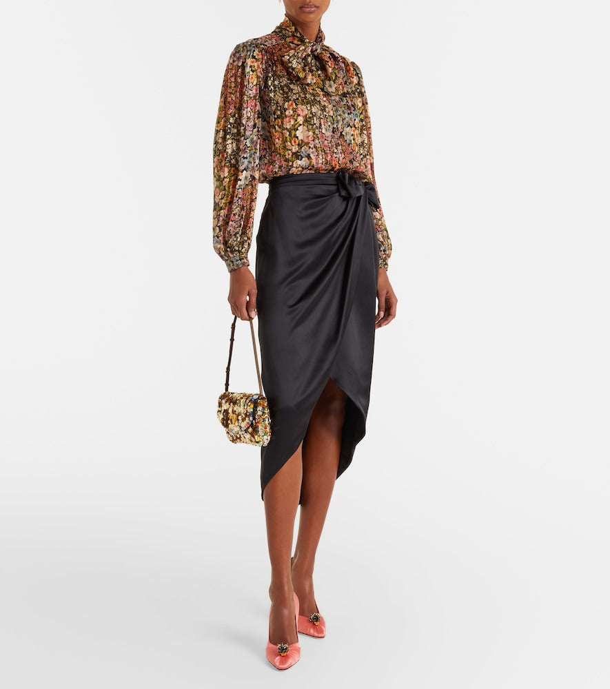 Valentino Garavani Pas De Chat 105 embellished satin pumps