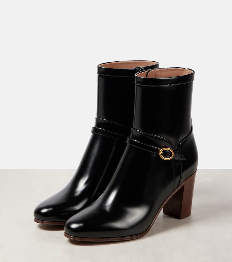 Valentino Garavani Pattie 75 leather ankle boots