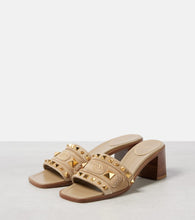 Valentino Garavani Plaster Caster 50 studded suede mules