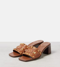 Valentino Garavani Plaster Caster 60 studded leather mules