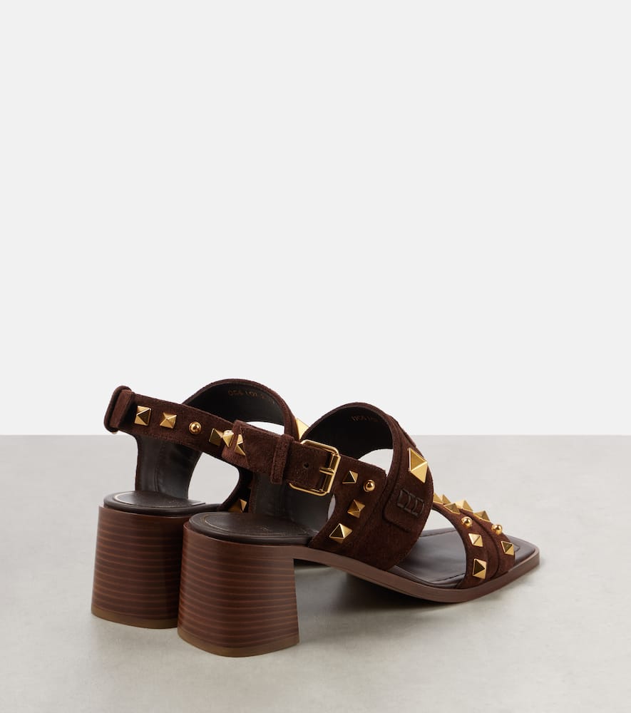 Valentino Garavani Plaster Caster Rockstud suede sandals