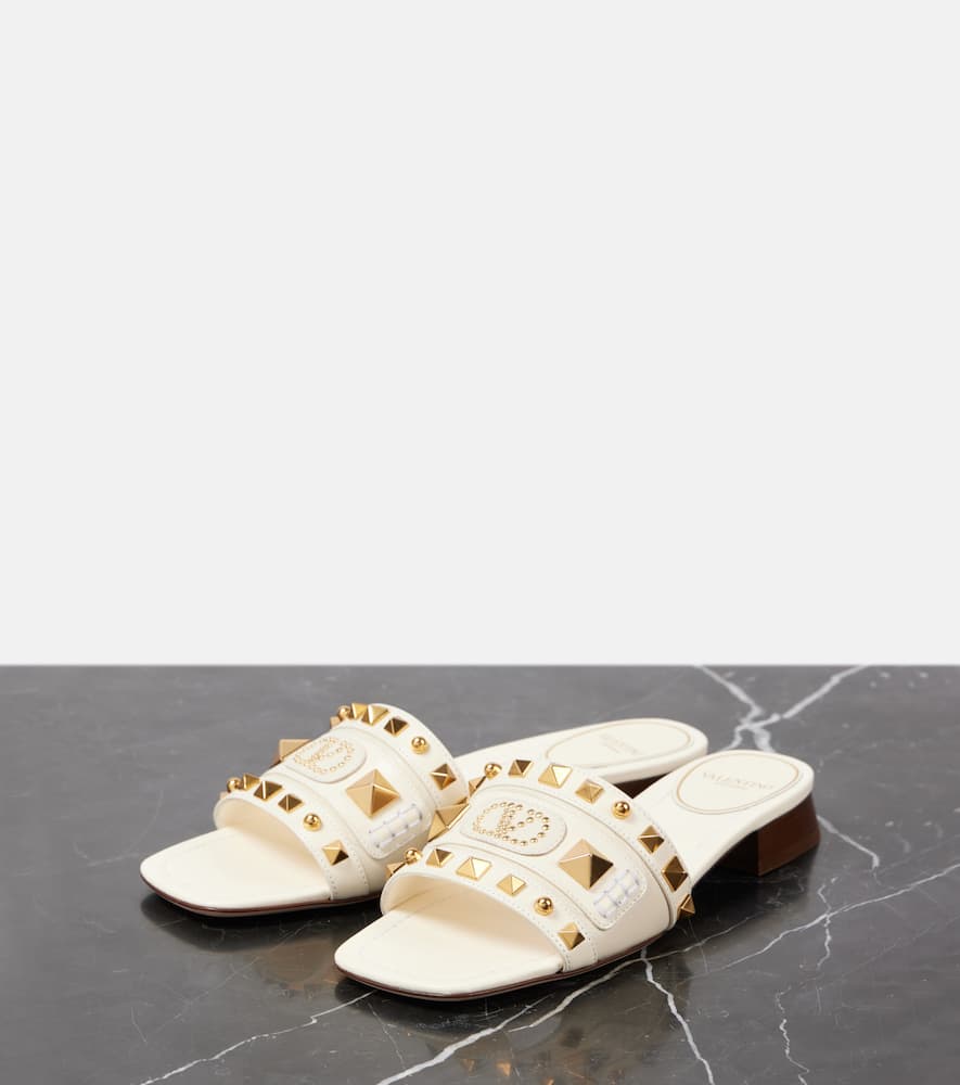 Valentino Garavani Plaster Caster studded leather slides