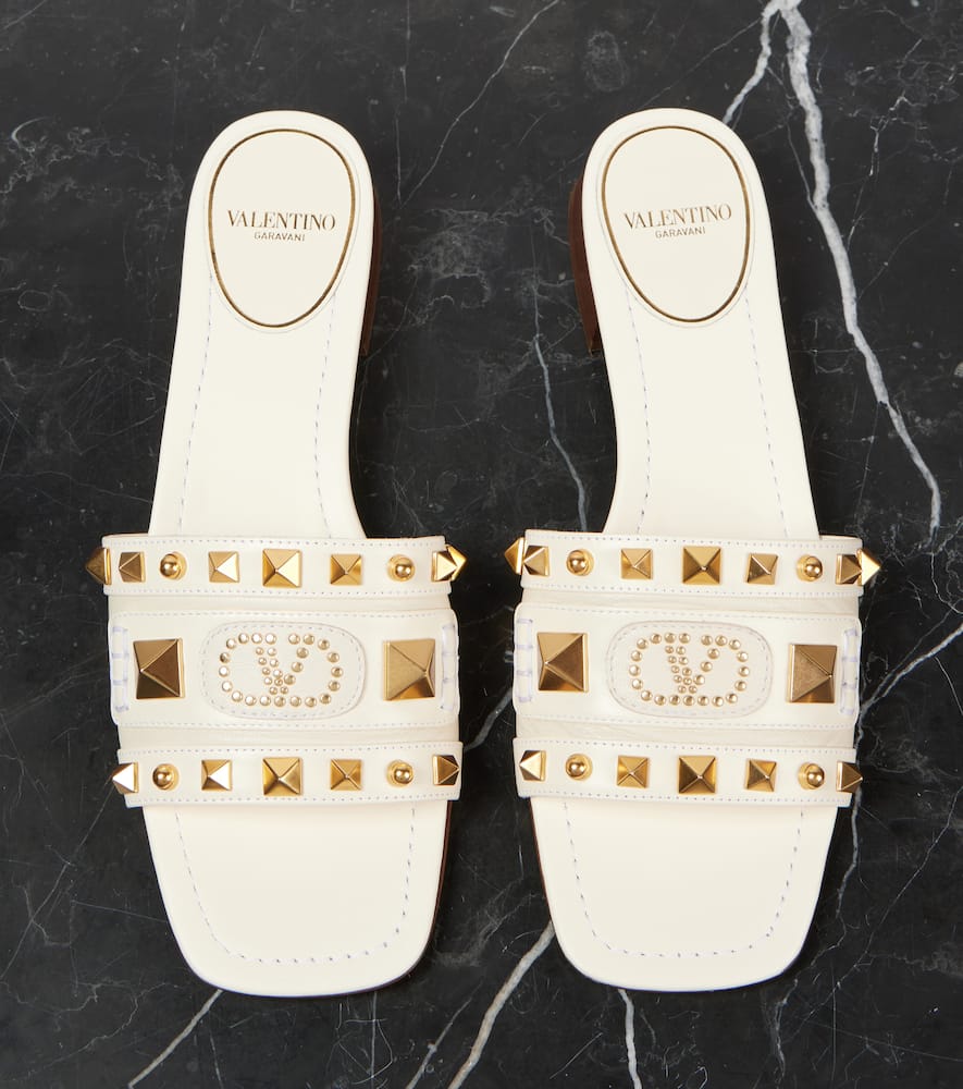 Valentino Garavani Plaster Caster studded leather slides