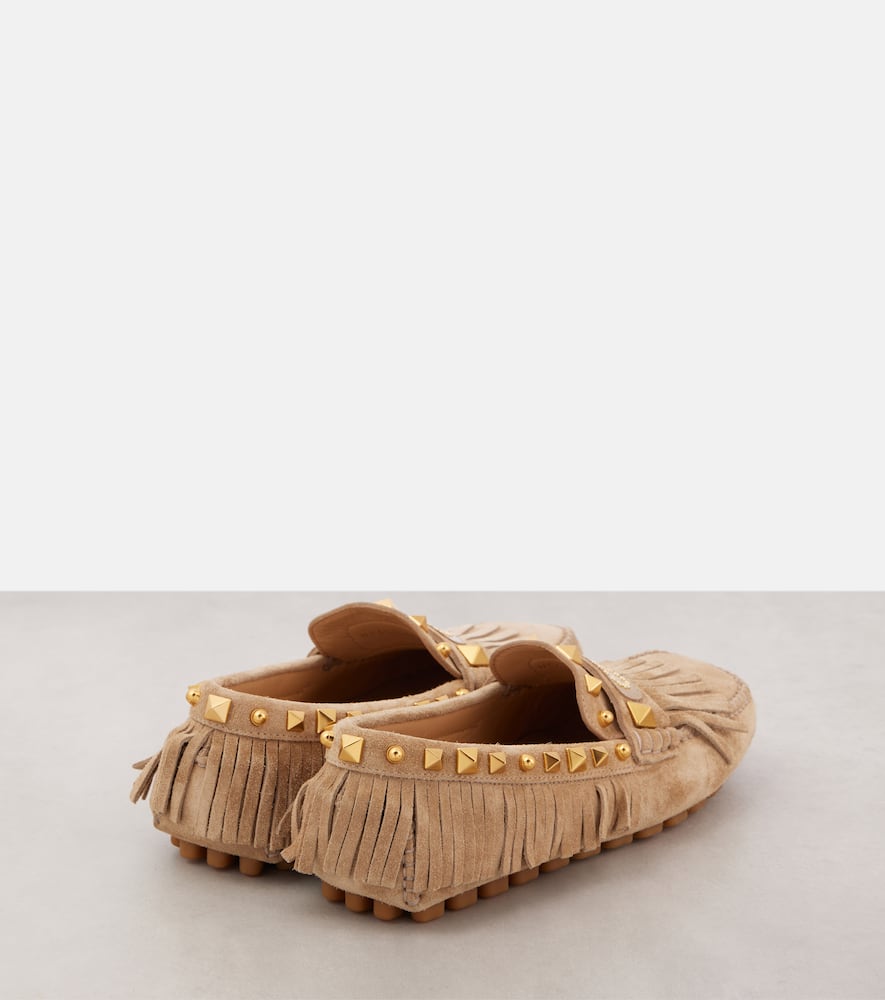 Valentino Garavani Plaster Caster suede driving shoes