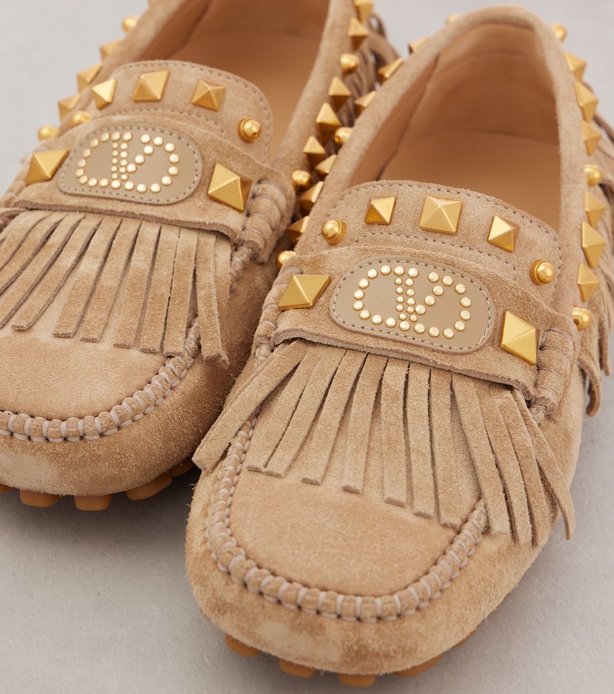 Valentino Garavani Plaster Caster suede driving shoes
