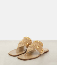 Valentino Garavani Plaster Caster suede thong sandals