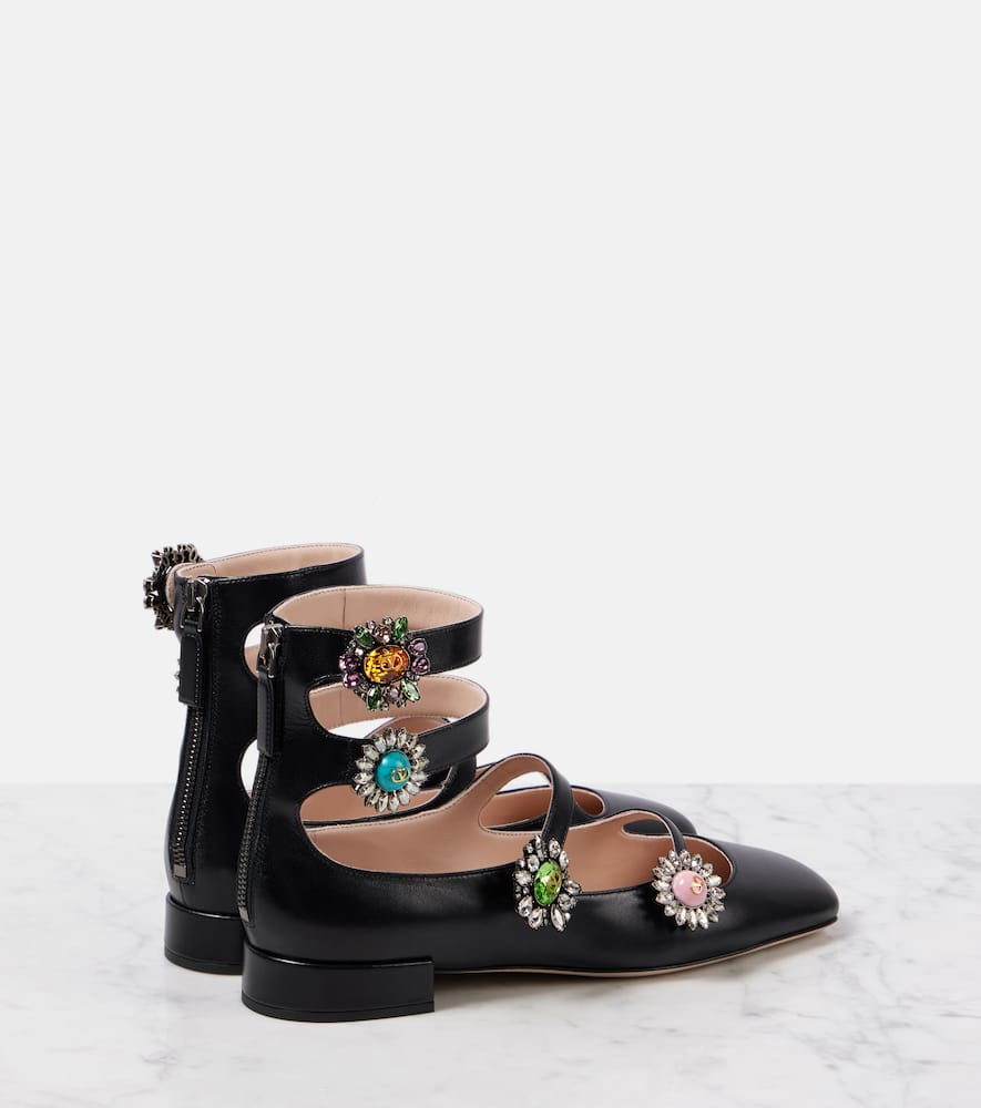 Valentino Garavani Preshoes embellished leather flats