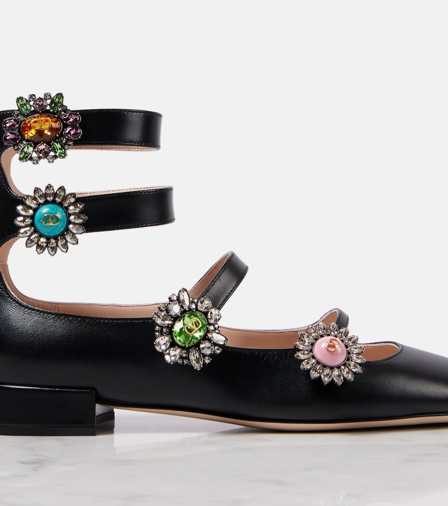Valentino Garavani Preshoes embellished leather flats