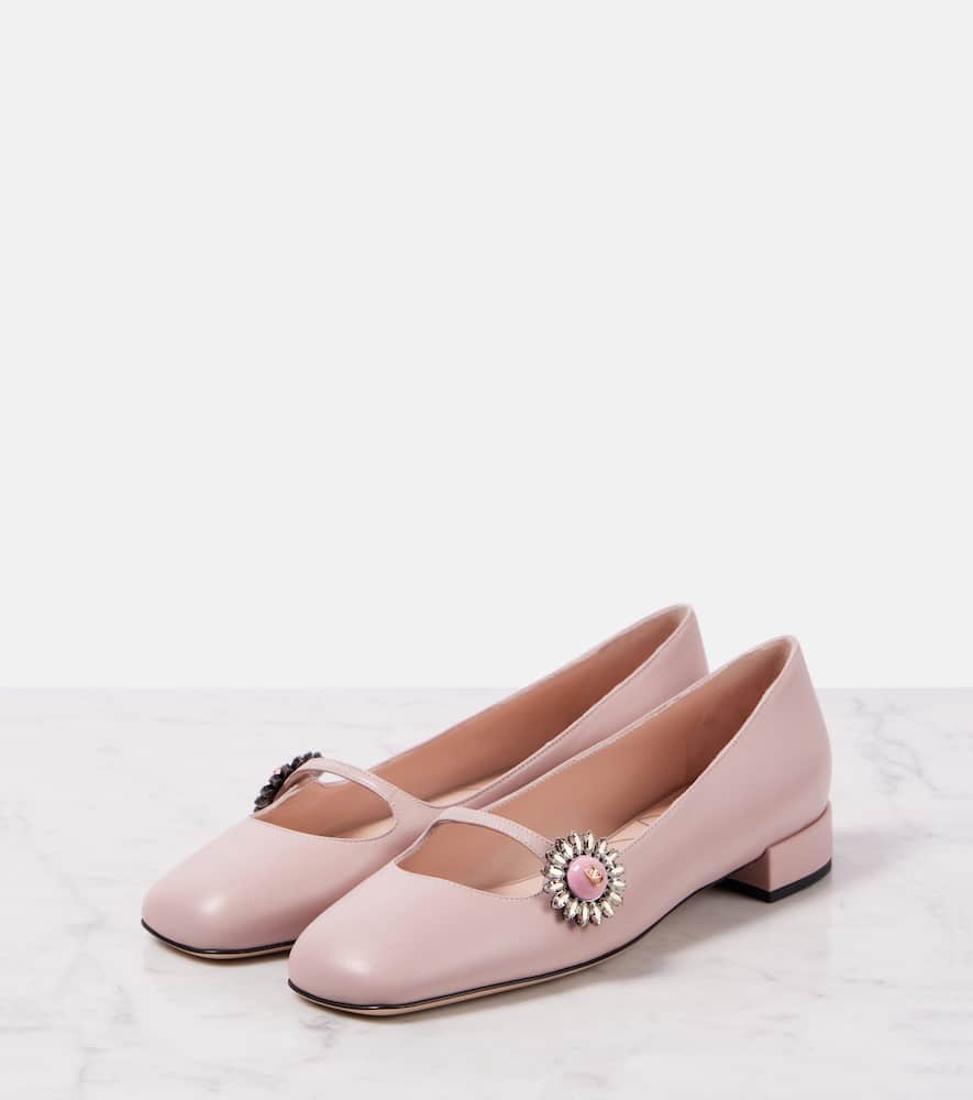Valentino Garavani Preshoes leather Mary Jane flats