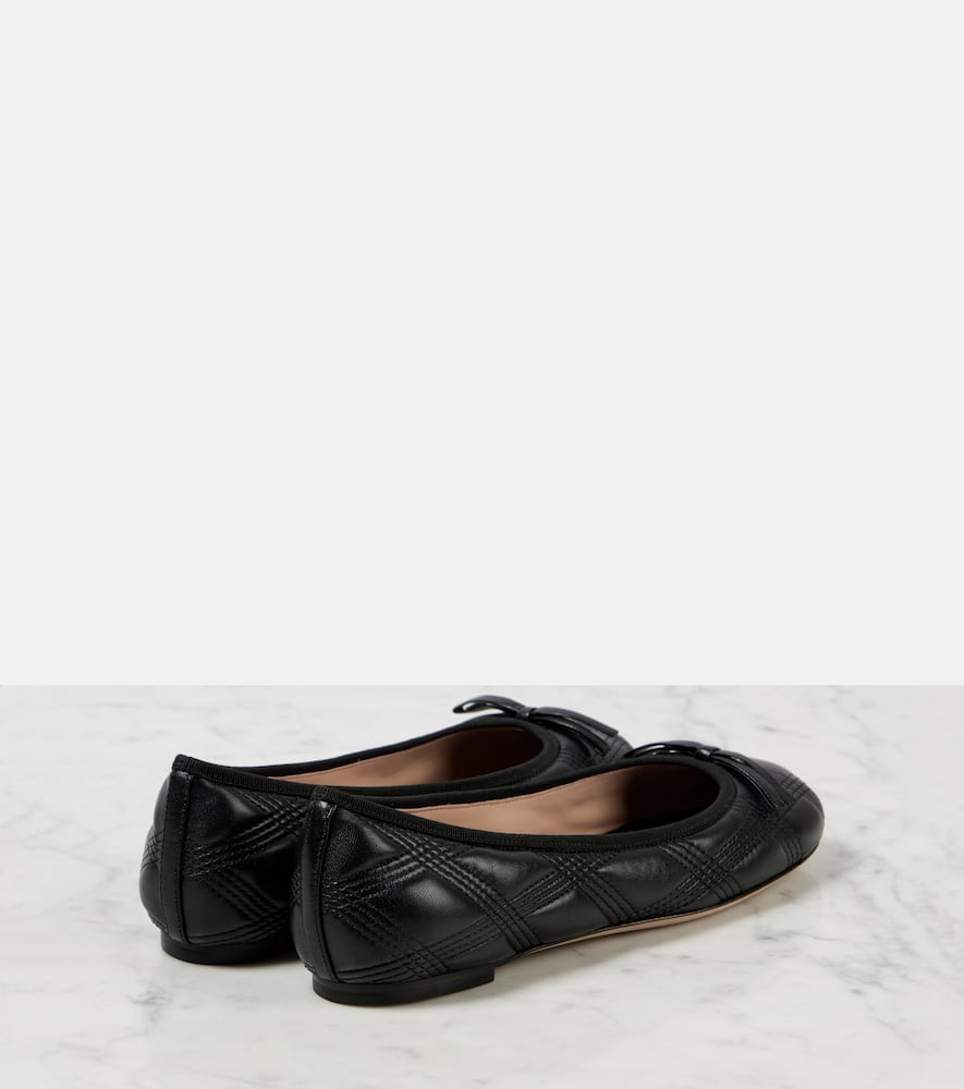 Valentino Garavani Quiltie leather ballet flats