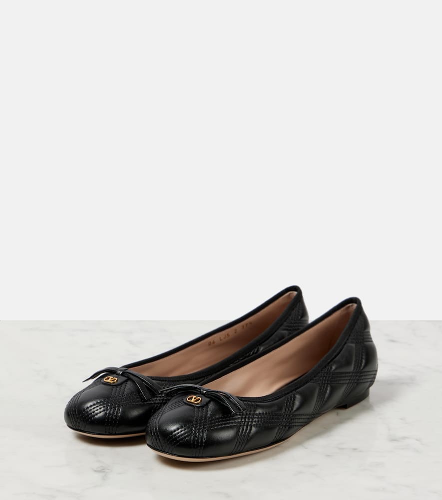 Valentino Garavani Quiltie leather ballet flats