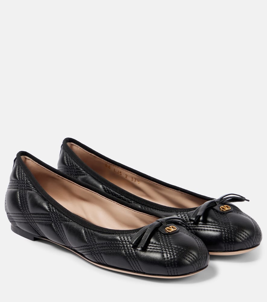 Valentino Garavani Quiltie leather ballet flats