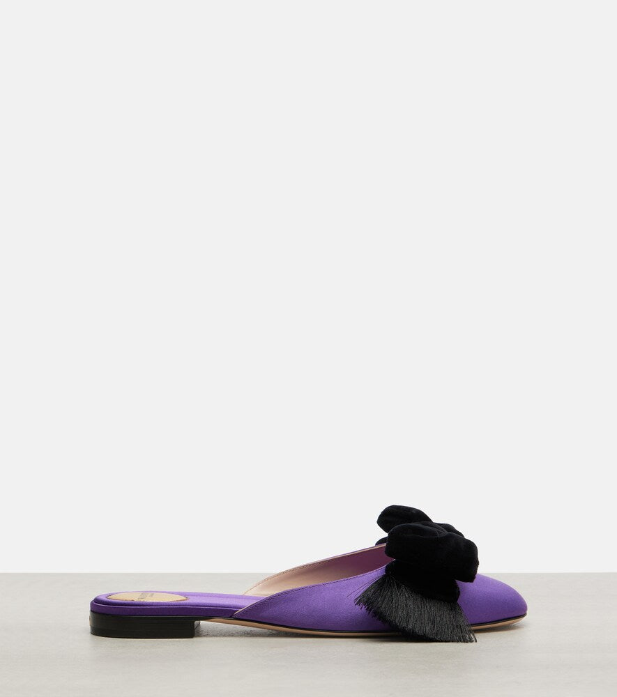 Valentino Garavani Reinette bow-detail satin flats