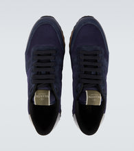 Valentino Garavani Rockrunner suede-trimmed sneakers