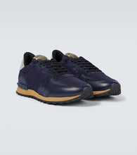 Valentino Garavani Rockrunner suede-trimmed sneakers