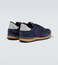 Valentino Garavani Rockrunner suede-trimmed sneakers