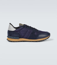 Valentino Garavani Rockrunner suede-trimmed sneakers - Valentino Garavani Rockrunner 麂皮饰边运动鞋