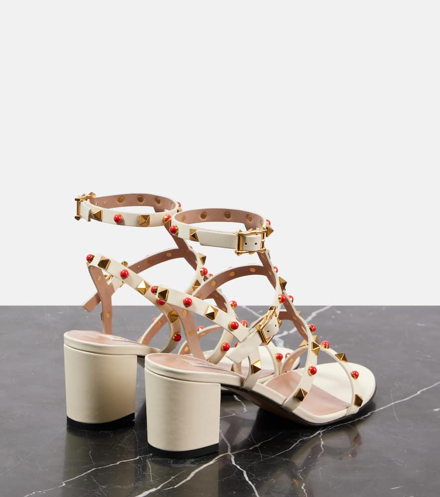 Valentino Garavani Rockstud 60 embellished leather sandals