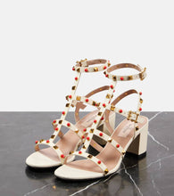 Valentino Garavani Rockstud 60 embellished leather sandals