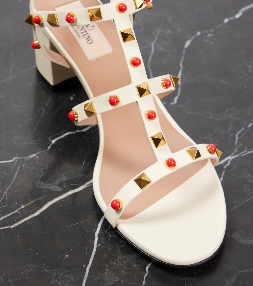 Valentino Garavani Rockstud 60 embellished leather sandals