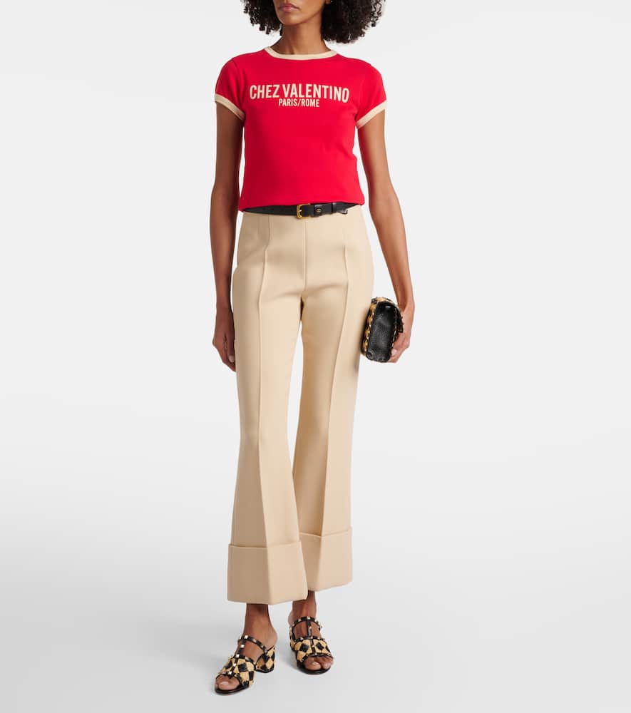 Valentino Garavani Rockstud 60 raffia-effect mules