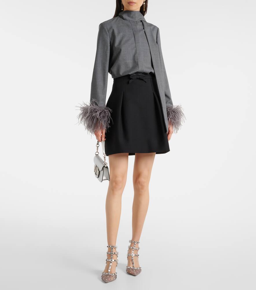 Valentino Garavani Rockstud 65 leather-trimmed pumps