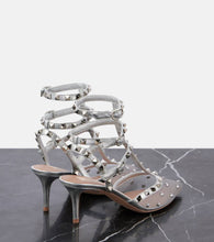 Valentino Garavani Rockstud 65 leather-trimmed pumps